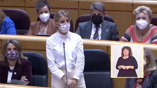 La sonada intervención de Yolanda Díaz contra el PP y la reforma laboral: "Vamos a cambiar esta aberración" La sonada intervención de Yolanda Díaz contra el PP y la reforma laboral: "Vamos a cambiar esta aberración"
