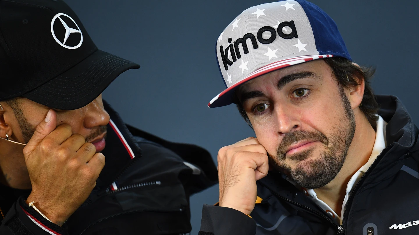 Lewis Hamilton y Fernando Alonso Lewis Hamilton y Fernando Alonso