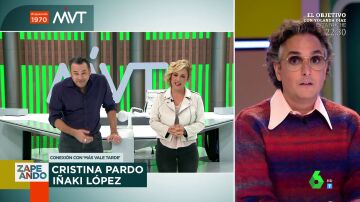 La divertida pulla de Josie al flequillo de Cristina Pardo ante las caras de sorpresa de Iñaki López