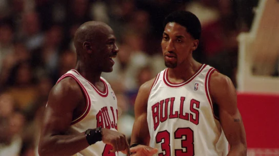Michael Jordan y Scottie Pippen Michael Jordan y Scottie Pippen