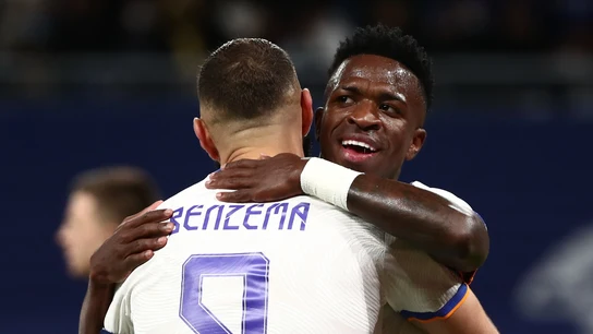 Karim Benzema y Vinicius Jr Karim Benzema y Vinicius Jr