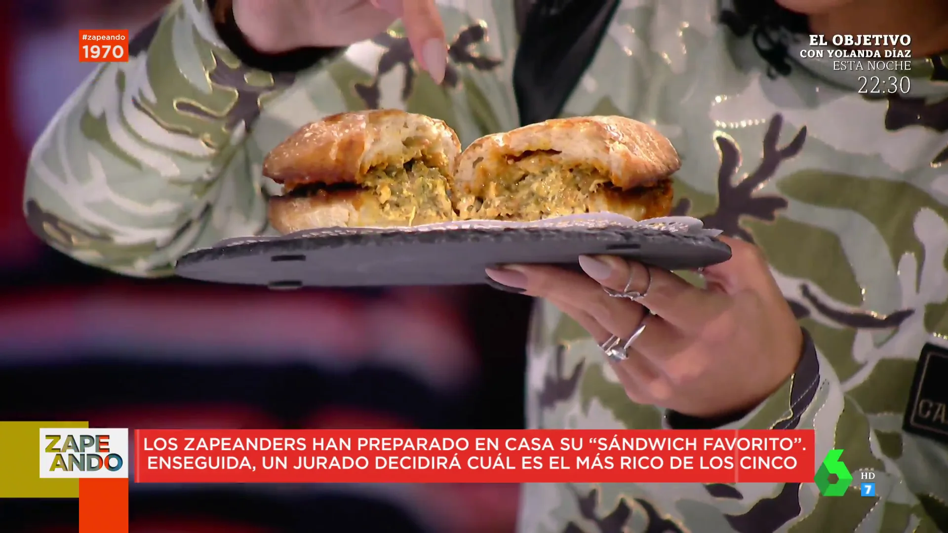 Cristina Pedroche, Lorena Castell, Miki Nadal, Quique Peinado y Dani Mateo se enfrentan a ver quién hace el mejor sandwich