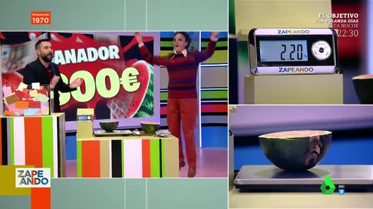 El cómico mensaje de Josie a un joven tras ganar 1.300 euros en la sandía millonaria: "¡Cómprate un bolso!" El cómico mensaje de Josie a un joven tras ganar 1.300 euros en la sandía millonaria: "¡Cómprate un bolso!"