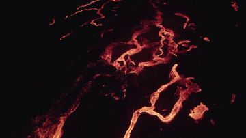 Canales lávicos anastomosados del volcán de La Palma