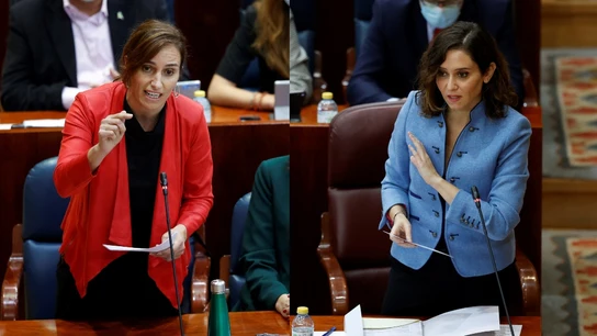 Mónica García e Isabel Díaz Ayuso Mónica García e Isabel Díaz Ayuso