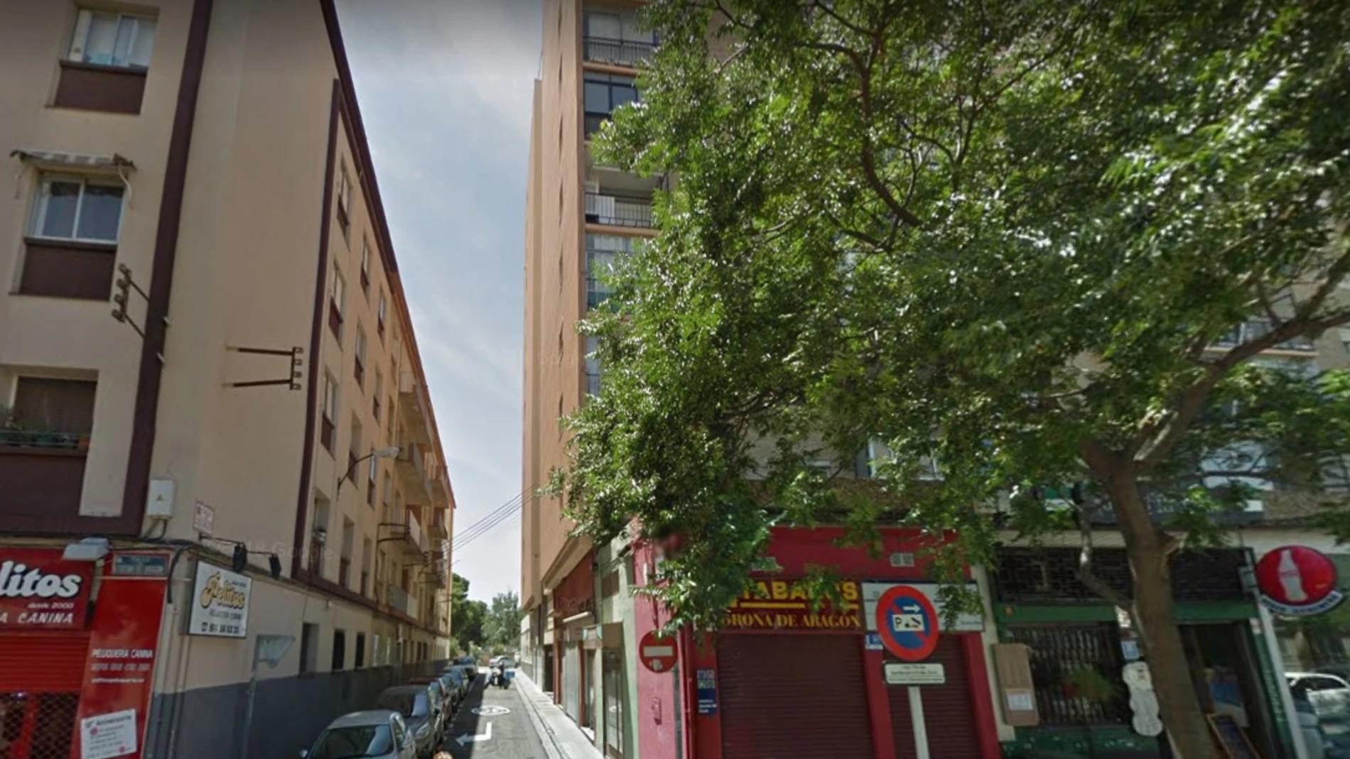 Calle Luis Galve, en Zaragoza, la zona en la que ocurrieron los hechos