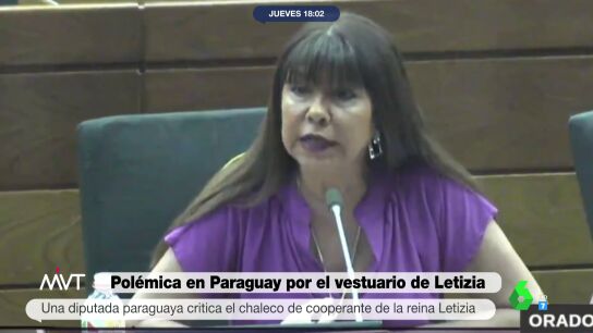 La dura cr&iacute;tica de una diputada paraguaya a la reina Letizia por acudir al pa&iacute;s con un chaleco humanitario: "Nos merec&iacute;amos un vestidito"