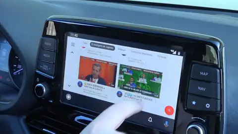 YouTube en la pantalla del coche YouTube en la pantalla del coche
