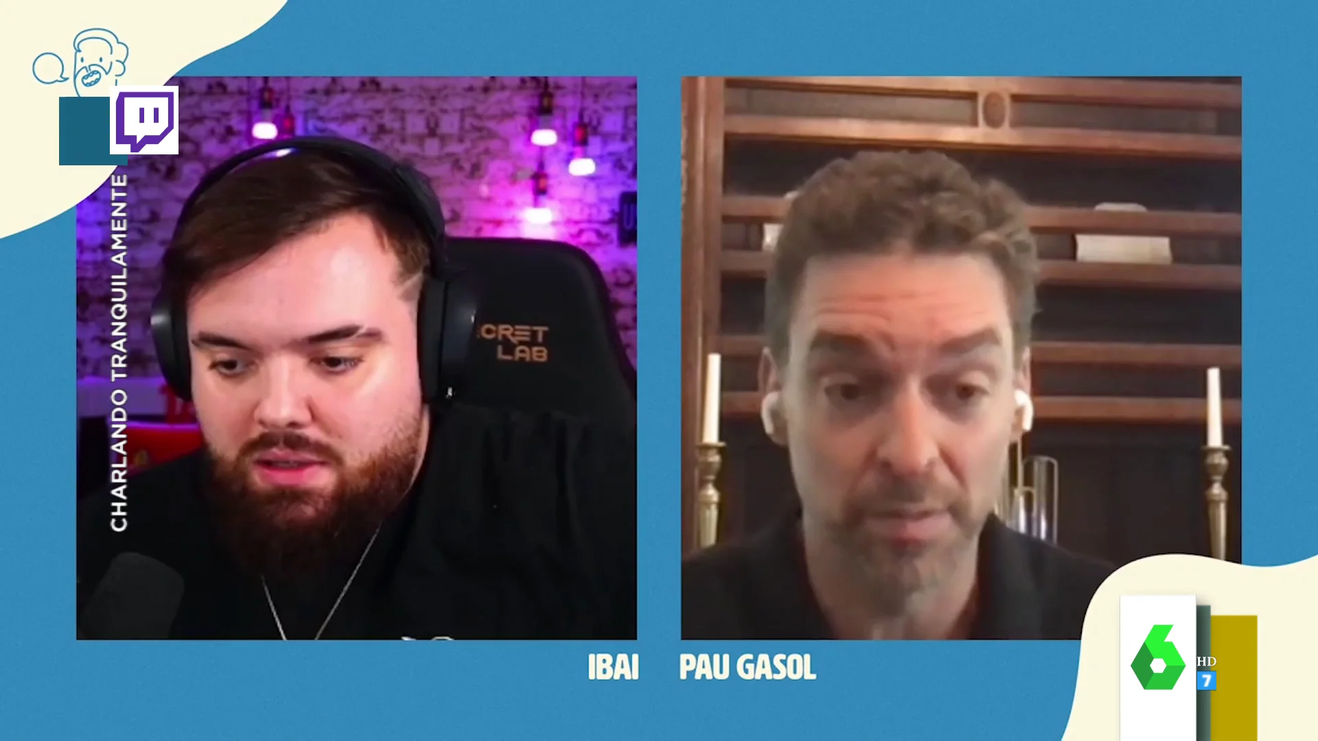 Pau Gasol habla con Ibai Llanos