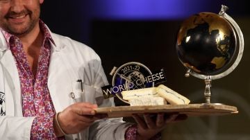 Imagen del queso 'Olavidia' en los World Cheese Awards 2021