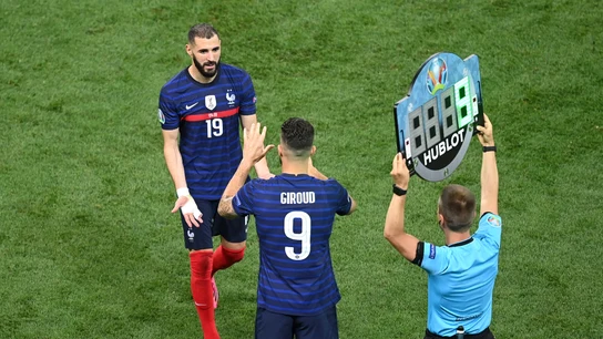 Benzema y Giroud, con Francia zema y Giroud, con Francia