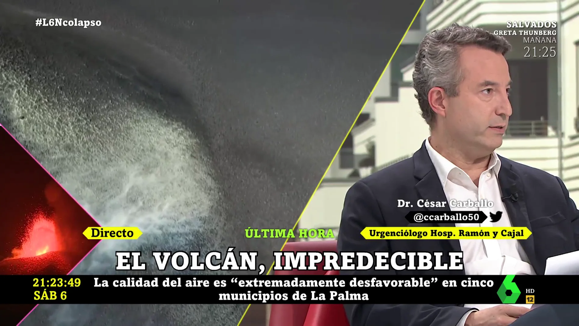Carballo explica por qué visitará la isla de La Palma tras la erupción del volcán