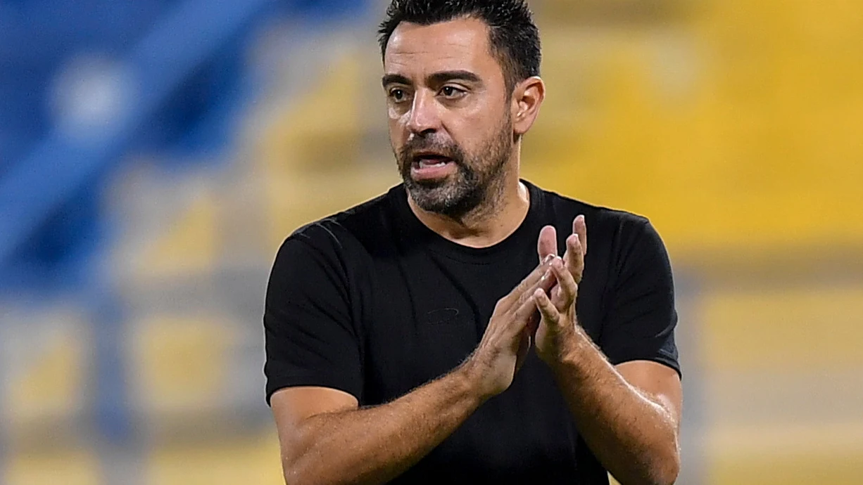 Xavi Hernández, en un partido