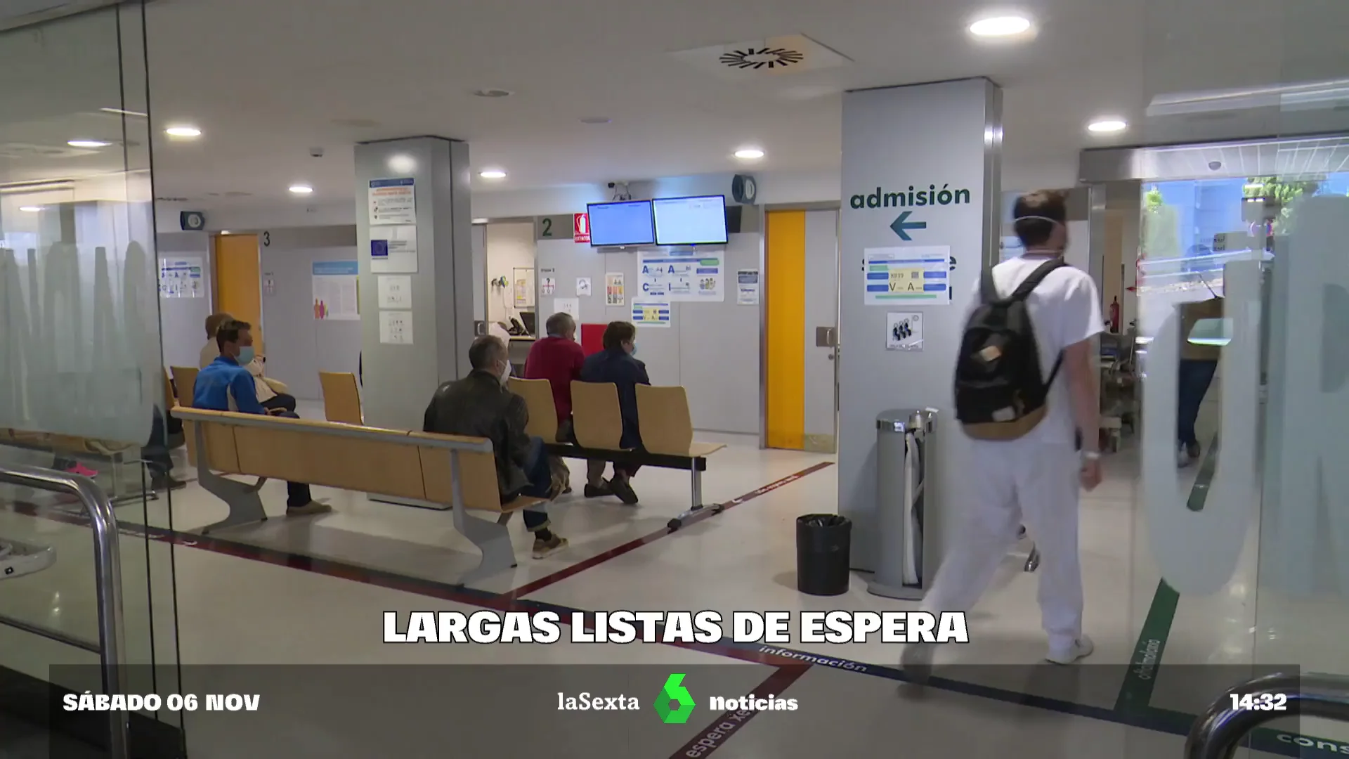 Imagen de personas en una sala de espera