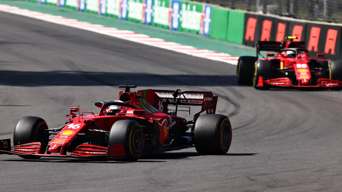 Charles Leclerc y Carlos Sainz