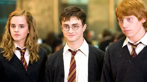 Emma Watson, Daniel Radcliffe y Rupert Grint en 'Harry Potter' Emma Watson, Daniel Radcliffe y Rupert Grint en 'Harry Potter'