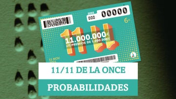 11/11 de la ONCE: estas son las probabilidades de hacerse con un premio