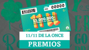 11/11 de la ONCE: ¿qué premios reparte el sorteo extraordinario del 11 de noviembre?