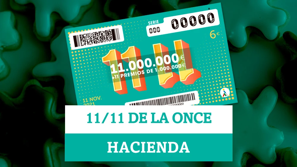 Sorteo Extraordinario 11/11 de la ONCE: ¿cuánto se queda Hacienda del premio extraordinario?