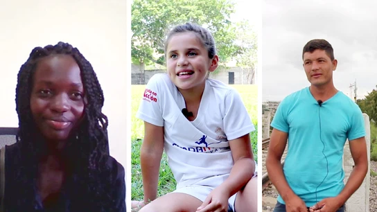 Jesslyn, Esther y Edwin Ayuda en Acción