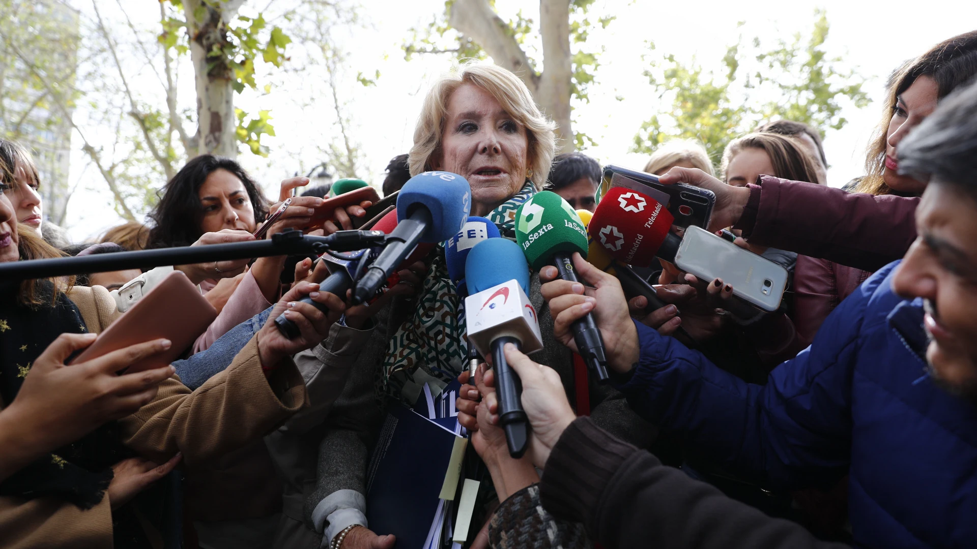 La expresidenta de la Comunidad de Madrid, Esperanza Aguirre.