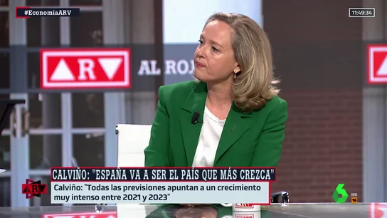 La vicepresidenta Calviño, en ARV. La vicepresidenta Calviño, en ARV.