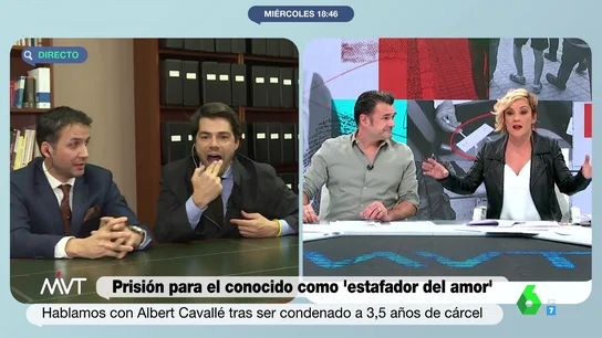 Cristina Pardo estalla contra las faltas de respeto de Albert Cavallé en su entrevista: "Váyase a sacarle la lengua al juez" Cristina Pardo estalla contra las faltas de respeto de Albert Cavallé en su entrevista: "Váyase a sacarle la lengua al juez"