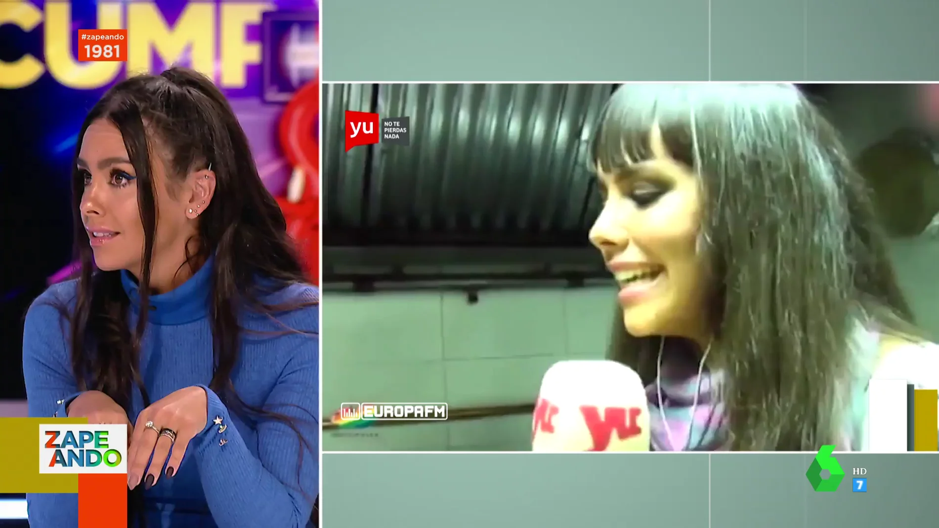 Cristina Pedroche avisa a Dabiz Muñoz en directo de que no vea este vídeo en Zapeando