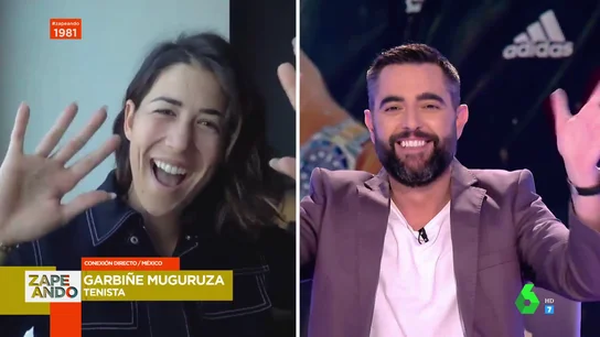Garbiñe Muguruza celebra en Zapeando ser la primera española en ganar la Copa de Maestras: "Solo queríamos beber" Garbiñe Muguruza celebra en Zapeando ser la primera española en ganar la Copa de Maestras: "Solo queríamos beber"