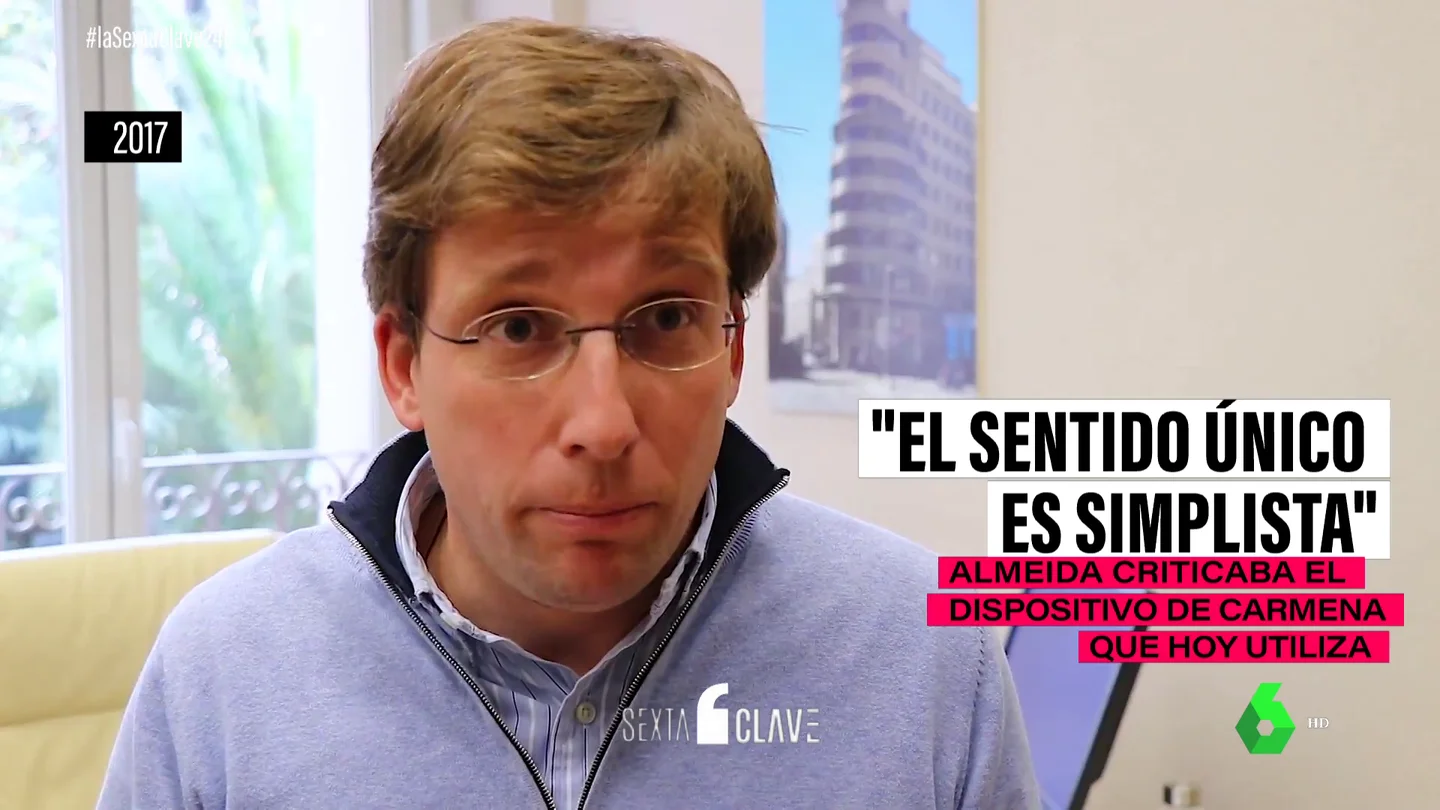 Así criticaba Almeida el sistema de calles unidireccionales en Navidad de Carmena que ahora utiliza él Así criticaba Almeida el sistema de calles unidireccionales en Navidad de Carmena que ahora utiliza él