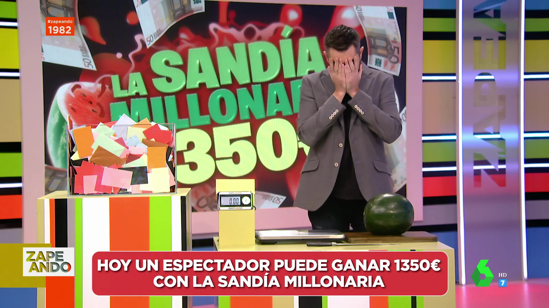 La decepción de Dani Mateo cuando no le cogen el teléfono para concursar en la sandía millonaria: "Nadie quiere nuestro dinero"