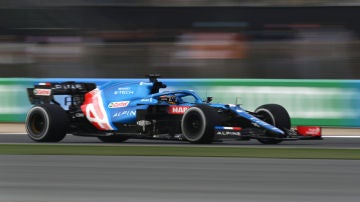 Fernando Alonso, con el Alpine en Catar