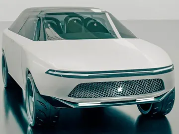 El Apple Car recreado en un render El Apple Car recreado en un render