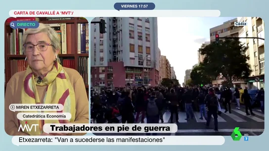 Miren Etxezarreta, catedrática en Economía Miren Etxezarreta, catedrática en Economía