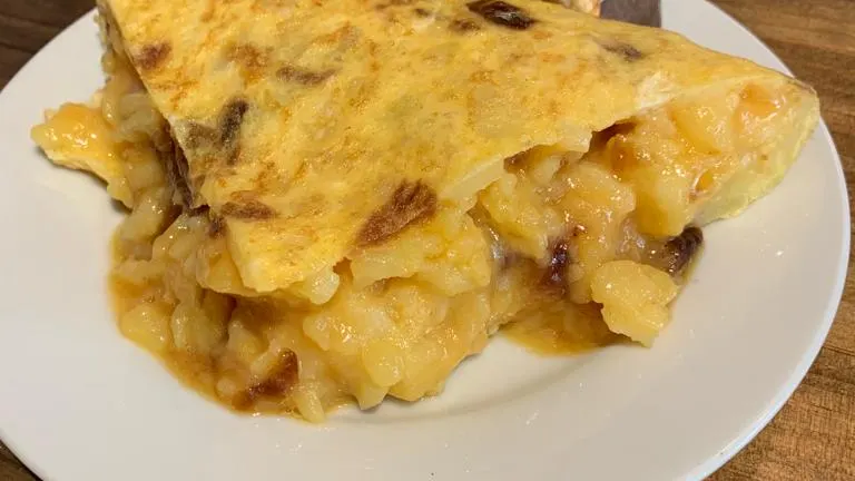 Pincho de tortilla de un restaurante