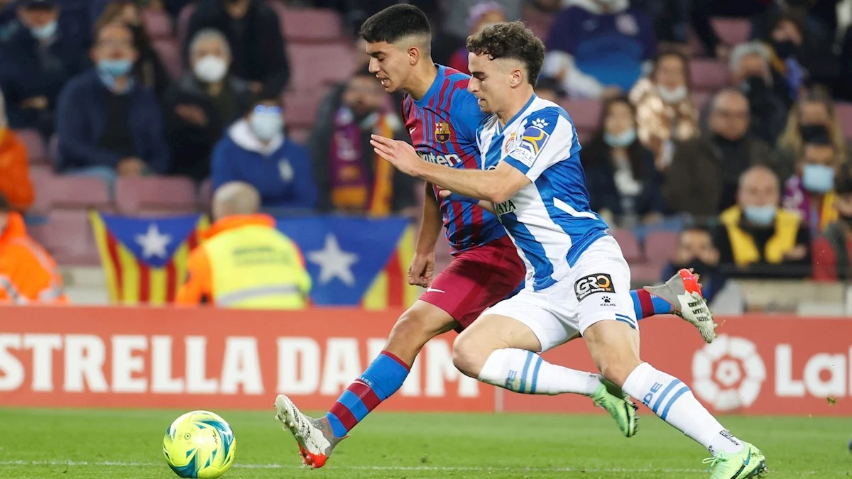 Ilias, en su debut con el Barça