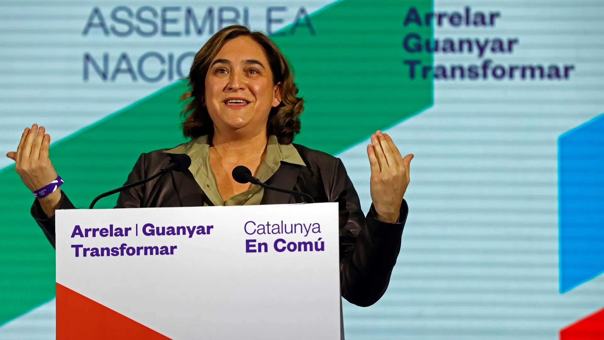 Ada Colau, en la asamblea de Catalunya en Comú