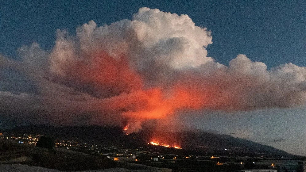 Imagen del volcán de La Palma