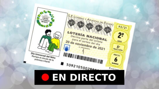 ​Resultados de ​Loter&iacute;a Naci​onal de hoy, s&aacute;bado 20 de noviembre, en directo 