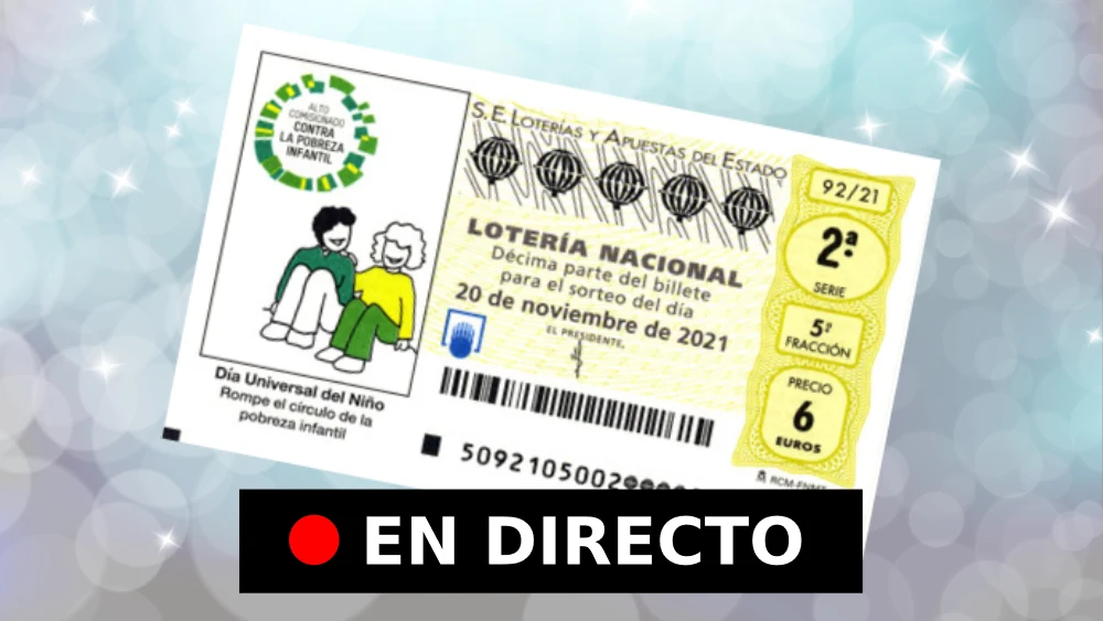 Resultados de Lotería Nacional de hoy, sábado 20 de noviembre, en directo Resultados de Lotería Nacional de hoy, sábado 20 de noviembre, en directo