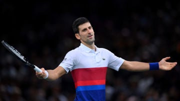 Novak Djokovic, contrariado