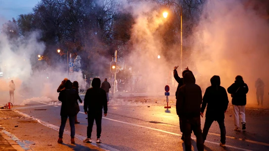 Movilización contra las restricciones COVID en Bruselas Movilización contra las restricciones COVID en Bruselas