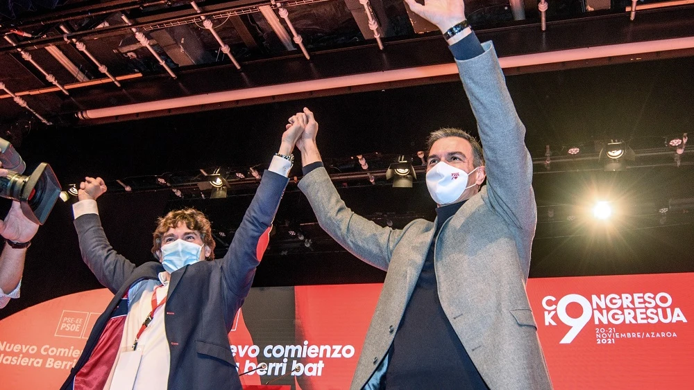 Pedro Sánchez en el Congreso del PSOE en País Vasco