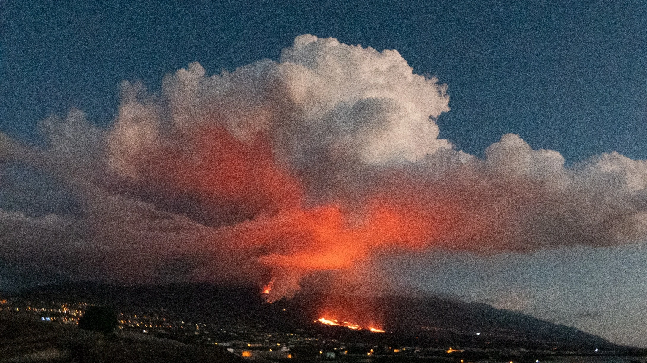 El volcán de Cumbre Vieja, en erupción