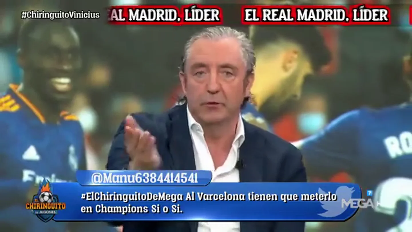 Pedrerol levanta ampollas en la bancada culé: "Vinicius es el mejor del mundo en este momento" Pedrerol levanta ampollas en la bancada culé: "Vinicius es el mejor del mundo en este momento"