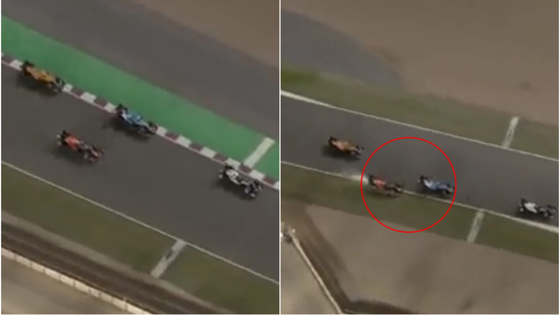 ¿&#39;Cerrojazo&#39; legal de Fernando Alonso a Max Verstappen en la salida del GP de Catar?