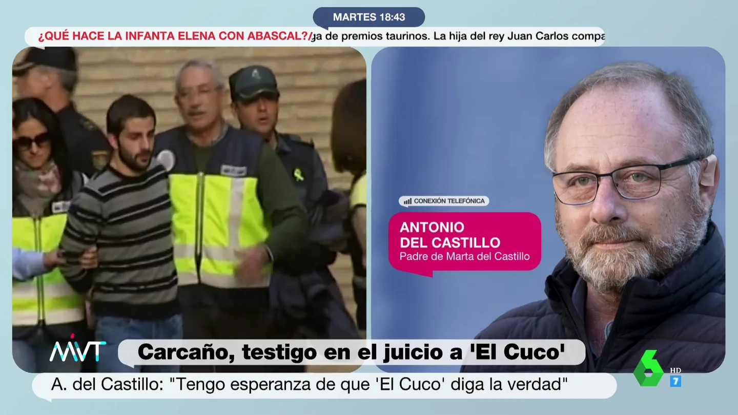 El padre de Marta del Castillo, antes de la declaración de Carcaño y 'el Cuco': "Si mi hija aparece, retiro todo lo que haya en los tribunales" El padre de Marta del Castillo, antes de la declaración de Carcaño y 'el Cuco': "Si mi hija aparece, retiro todo lo que haya en los tribunales"