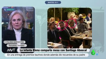 ¿Por qué se sentó la infanta Elena al lado de Santiago Abascal en un acto taurino? La explicación de Paloma Barrientos