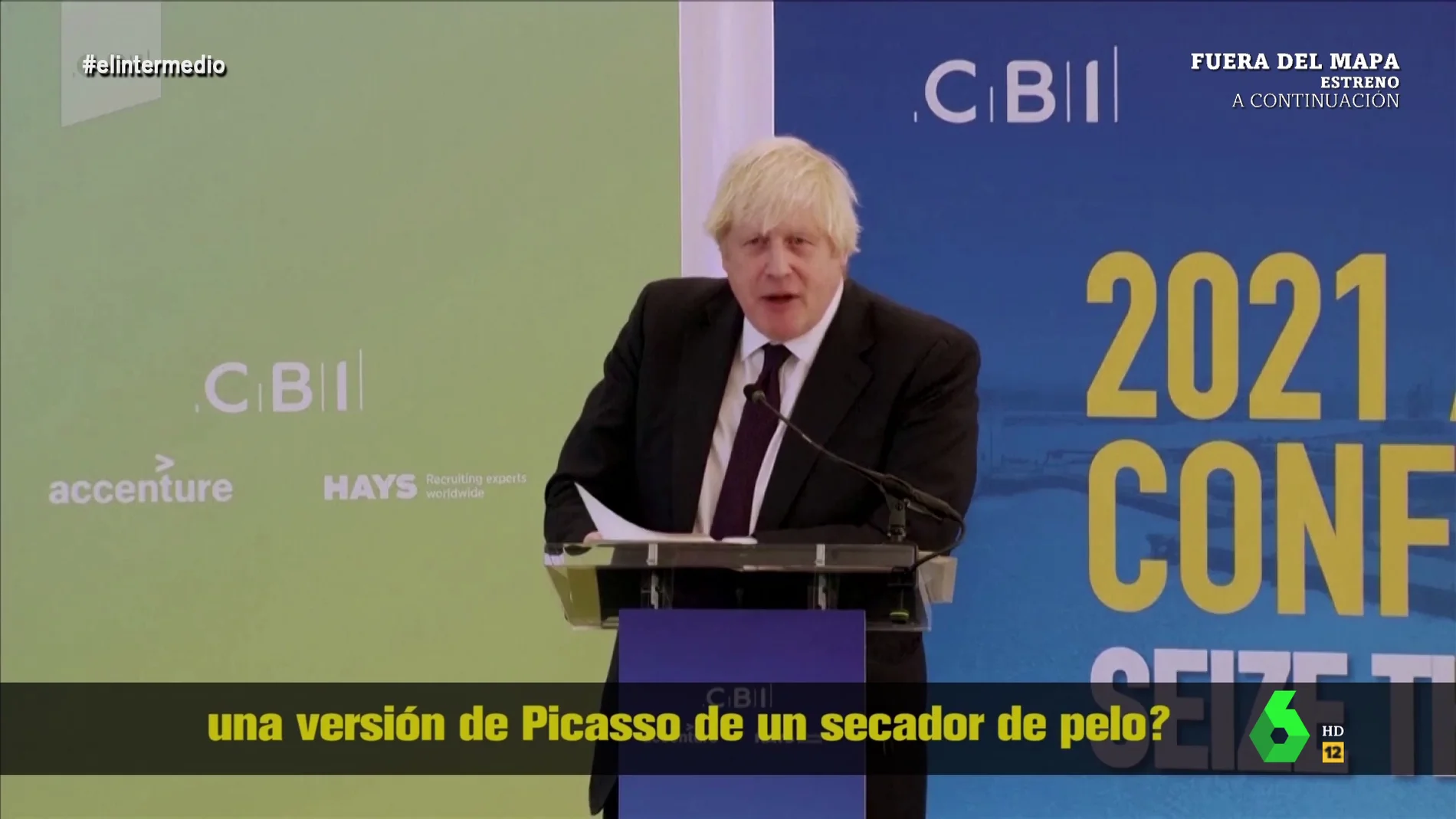 "El mundo de Peppa Pig tiene calles muy seguras": así fue el surrealista discurso de Boris Johnson tras quedarse en blanco