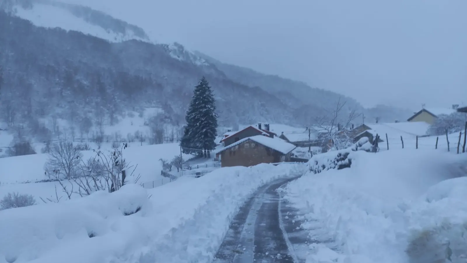 Nieve en Somiedo, Asturias